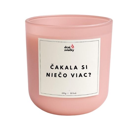 Čakala si niečo viac?