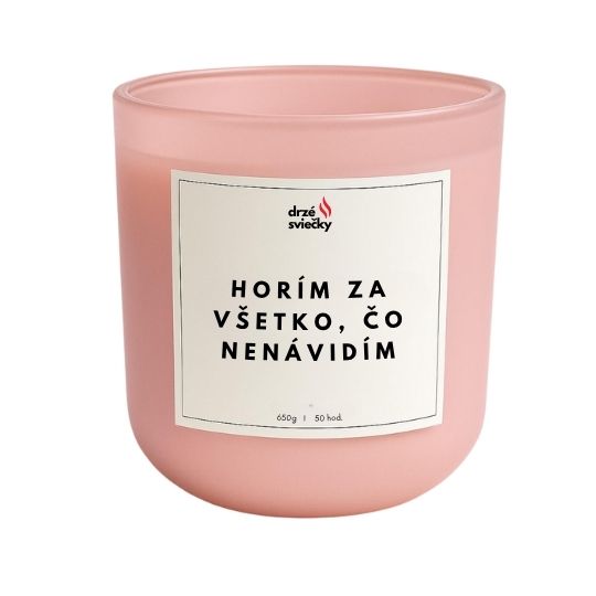 Horím za všetko, čo nenávidím