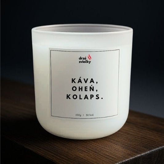 Káva, oheň, kolaps.
